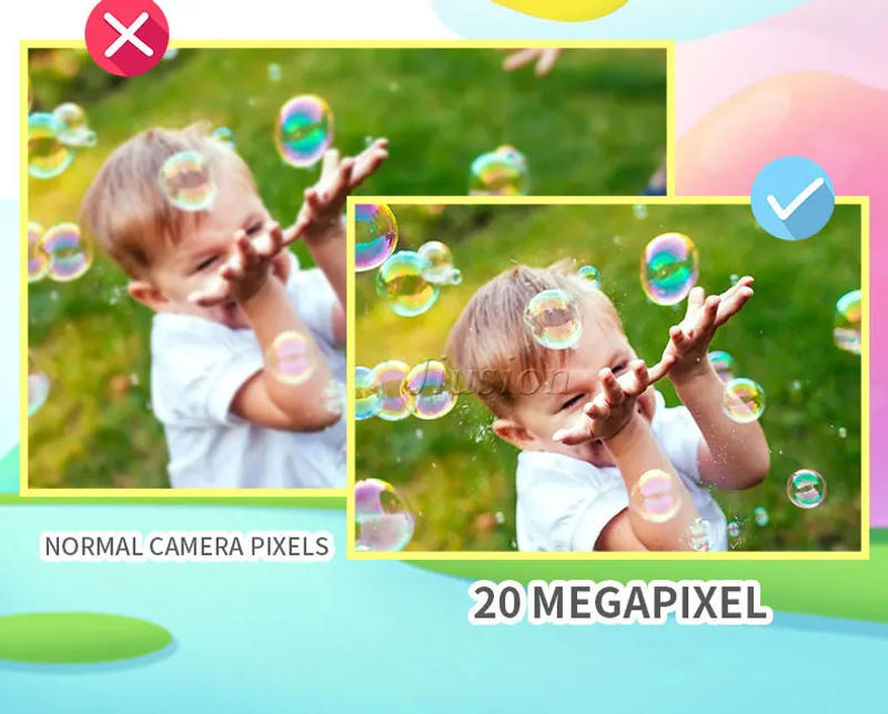 Description Picture 6 of itemDual Lens Cute Kids Mini Camera 1080P Children Digital Video Photo Vlog Camara Fotos Baby Kinder Child Education Toys Best Gift
