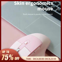 Mofii M4DM Ergonomic Mouse, Wireless Bluetooth Or USB Receiver, 6 Buttons, Windows/macOS/iPadOS Compatible, Laptop