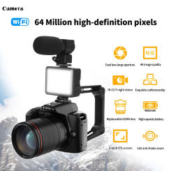 4K Professional Camcorder WIFI Digital HD Video Camera for Youtube Streaming Vlog Recorder 16X Time-Lapse Webcam Stabilizer Cam