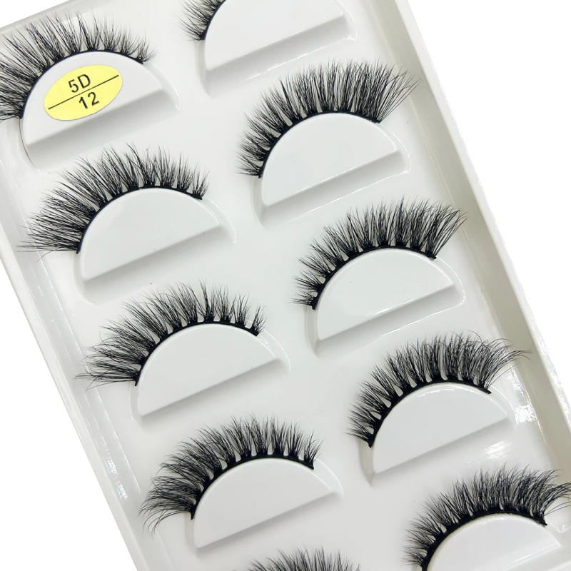Description Picture 2 of item19 Style 5 Pairs Half eye Lash 3D Natural Mink False Eyelashes Makeup Eyelash Fake Eye Lashes Faux Cilios Make Up Beauty