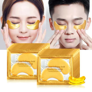 100pcs=50pairs Gold Collagen Eye Mask skincare Anti-Aging Anti Dark Circles Remove Puffiness Moisturizing Eye Patches Skin Care
