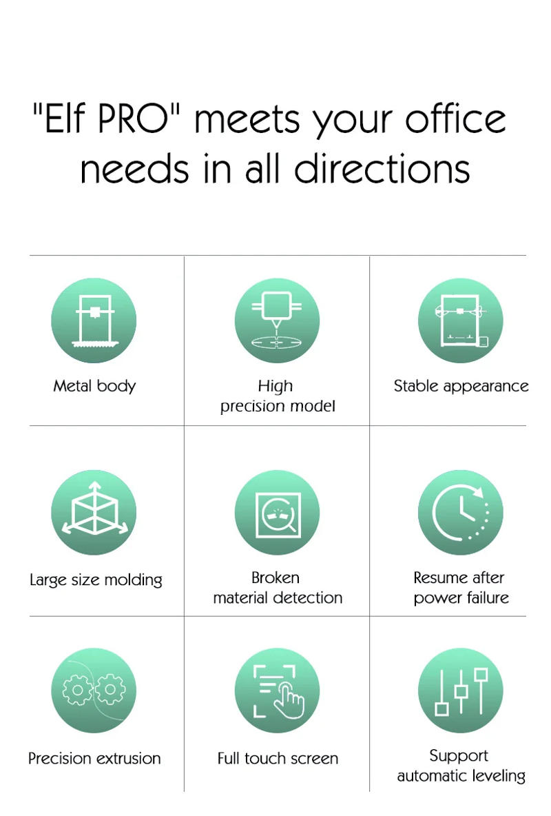 Description Picture 3 of itemELF PRO Creativity 3d printer Corexy Newest 2040 Profile MeanWell Power Supply Super Silent Drive TMC2208 Large Printing Area