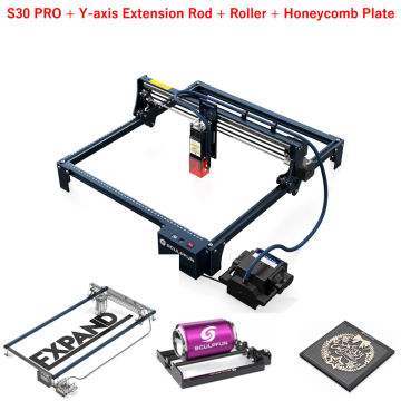 SCULPFUN S30 PRO Laser Engraver Set 10W Engraving Machine With 32-bit Automatic Air-assist Motherboard 935*905mm Engraver Area