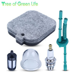 FS55R Air Filter Fuel Line Primer Bulb Tune Up Kit For STIHL FS55 FS38 FS45 FS46 KM55 HL45 MM55 String Trimmer Weed Eater