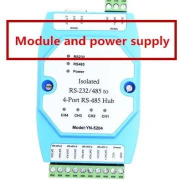 YN-5204 Isolated 4-port RS485 Hub Repeater instead of UT5204 Isolated RS323/485 to 4-port RS-485 Hub YN5204