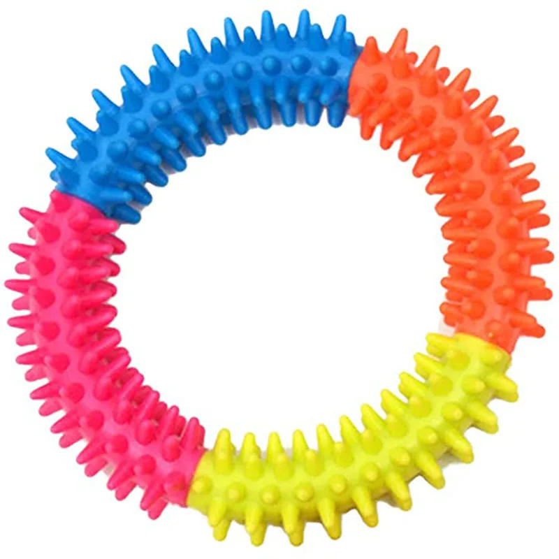 Description Picture 5 of itemMolar Bite Rubber Chew Toy Pet Dog Puppy Round Ring Circle Tooth Cleaning Chewing Training Pet Products Peluche