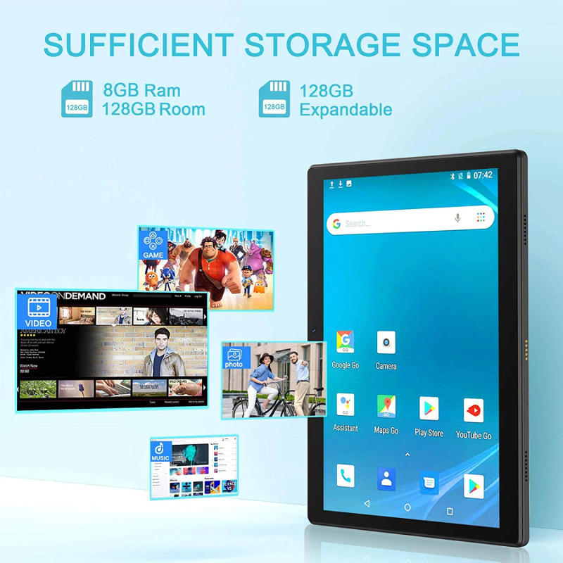 Description Picture 5 of itemOrginal Global Version Play store 10 inch Tablet 8GB RAM 128GB ROM 4G LTE Phone Call GPS 5G WiFi Android 10.0Q IPS Tablet pc