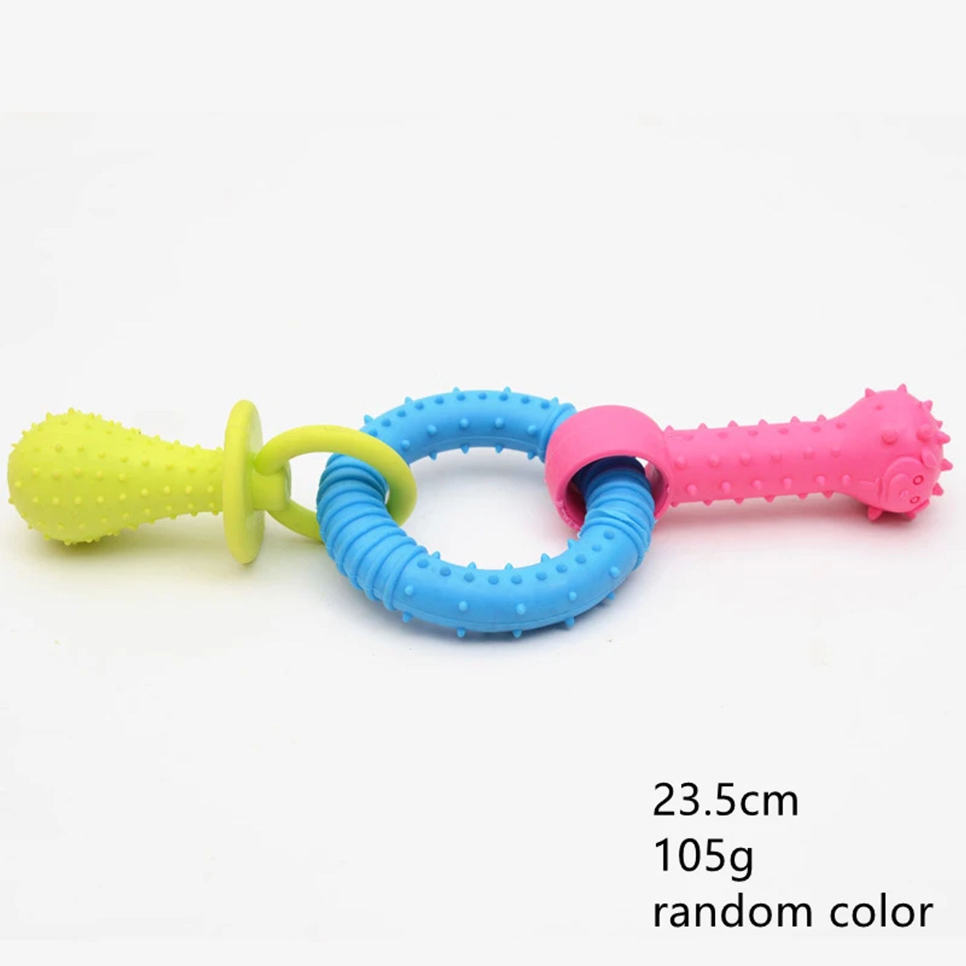 Description Picture 3 of item1PCS Pet Toys for Small Dogs Rubber Resistance To Bite Dog Toy Teeth Cleaning Chew Training Toys Pet Supplies Puppy Dogs Cats