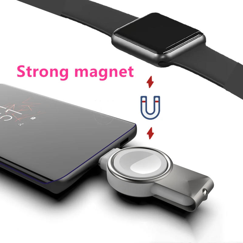 Description Picture 6 of itemDual Type C USB Wireless Charging Dock Station Car Charger 2 in 1 Portable Magnetic for Apple Watch Series 8 7 6 SE 5 4 3 iWatch