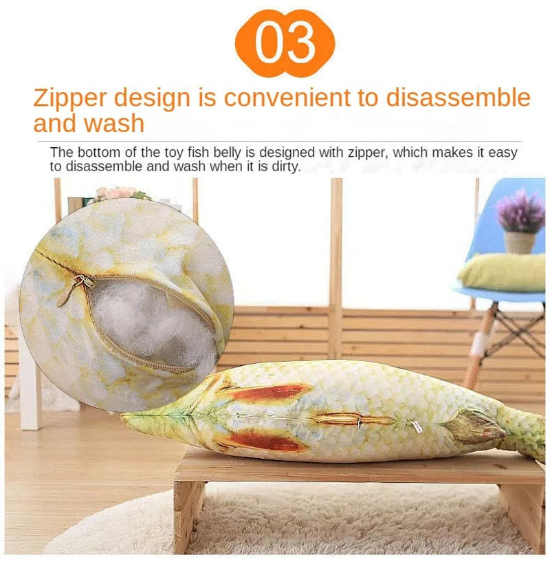 Description Picture 5 of itemCat Fish Toy Scratcher Interactive Simulation Hi Relaxation Puppet Pussy Pet Supplies Stuffed Playing