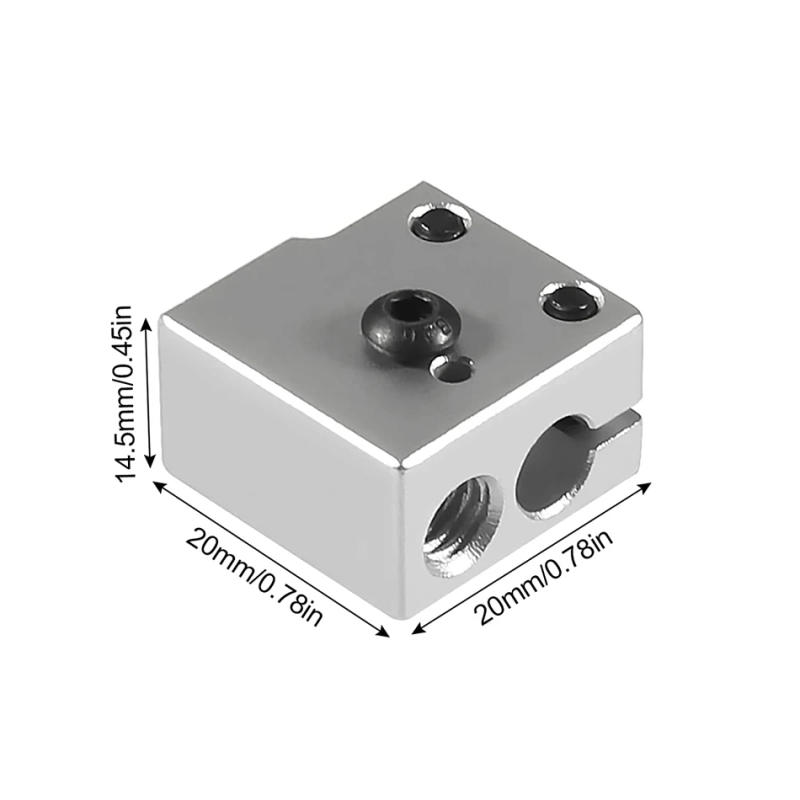 Description Picture 5 of itemV6 Heat Sink 1.75mm + Volcano Titanium Alloy Nozzle 0.4mm + Crater Heater Block for 3D Printer Accessories