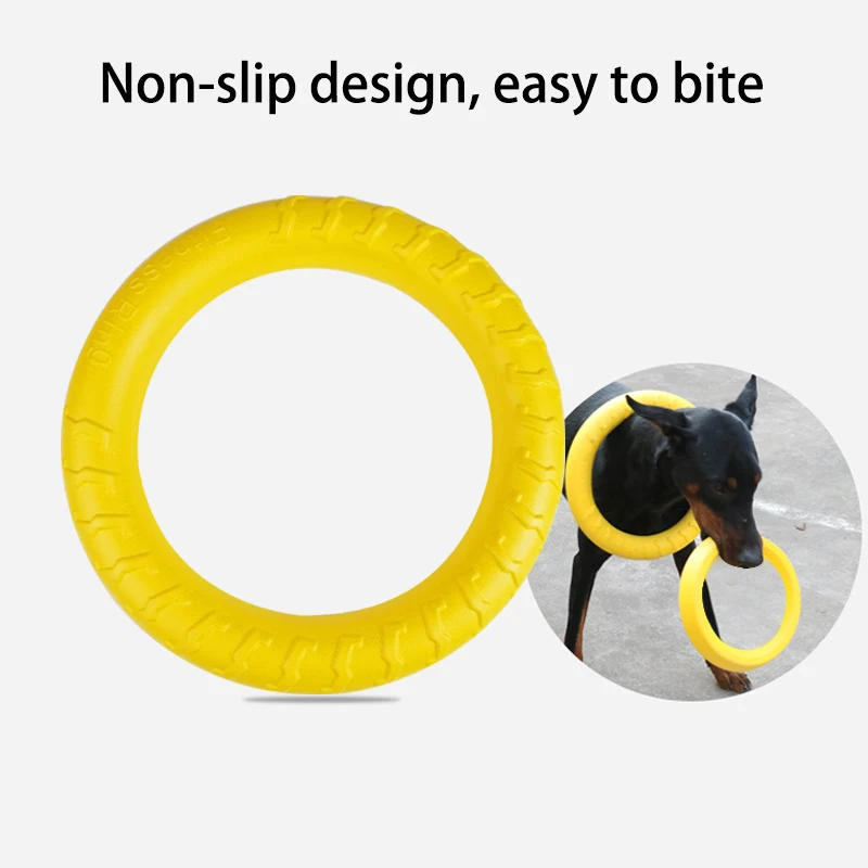 Description Picture 4 of itemDog Toy Flying Discs EVA Dog Training Ring Puller Resistant Bite Floating Toy Puppy Outdoor Interactive Ring Toy Pet Accessories