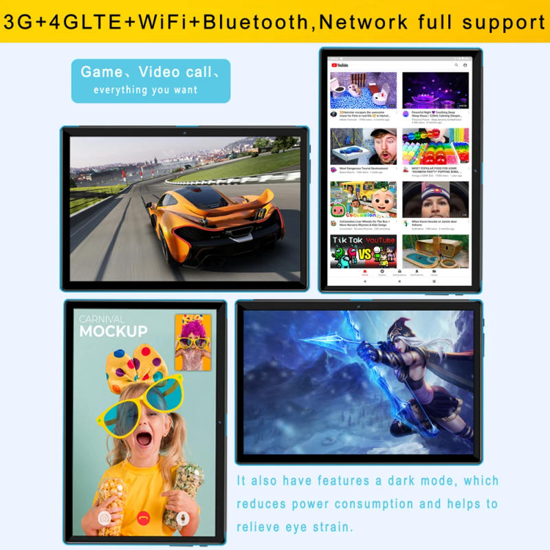 Description Picture 5 of itemNew 10.1 Inch Tablet Pc Android 10.0 Octa Core 4GB RAM 64GB ROM Tablets Google Play WiFi Bluetooth GPS Android 4G LTE 10 Inch