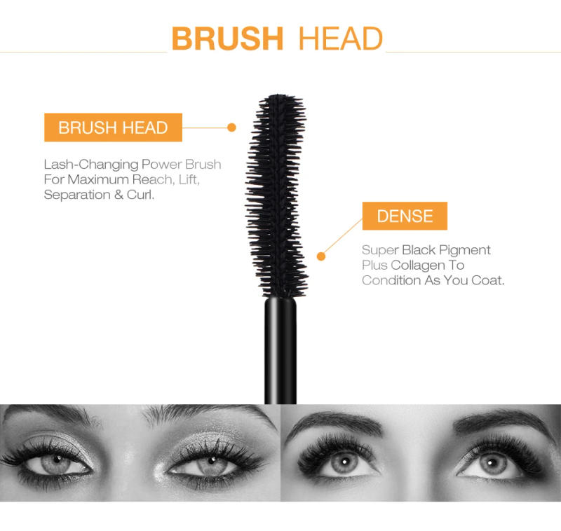 Description Picture 5 of itemO.TWO.O 3pcs Eyes Makeup Kit Black Mascara Ultra-fine Eyebrow Pencil Eyeliner Stamp Waterproof Long-lasting Full Cosmetics Set