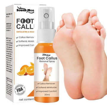 New Foot Peel Spray 1.01oz Remove Dead Skin From Feet Mild And Non-irritating Dry Skin Remover Exfoliation Spray Orange Oil