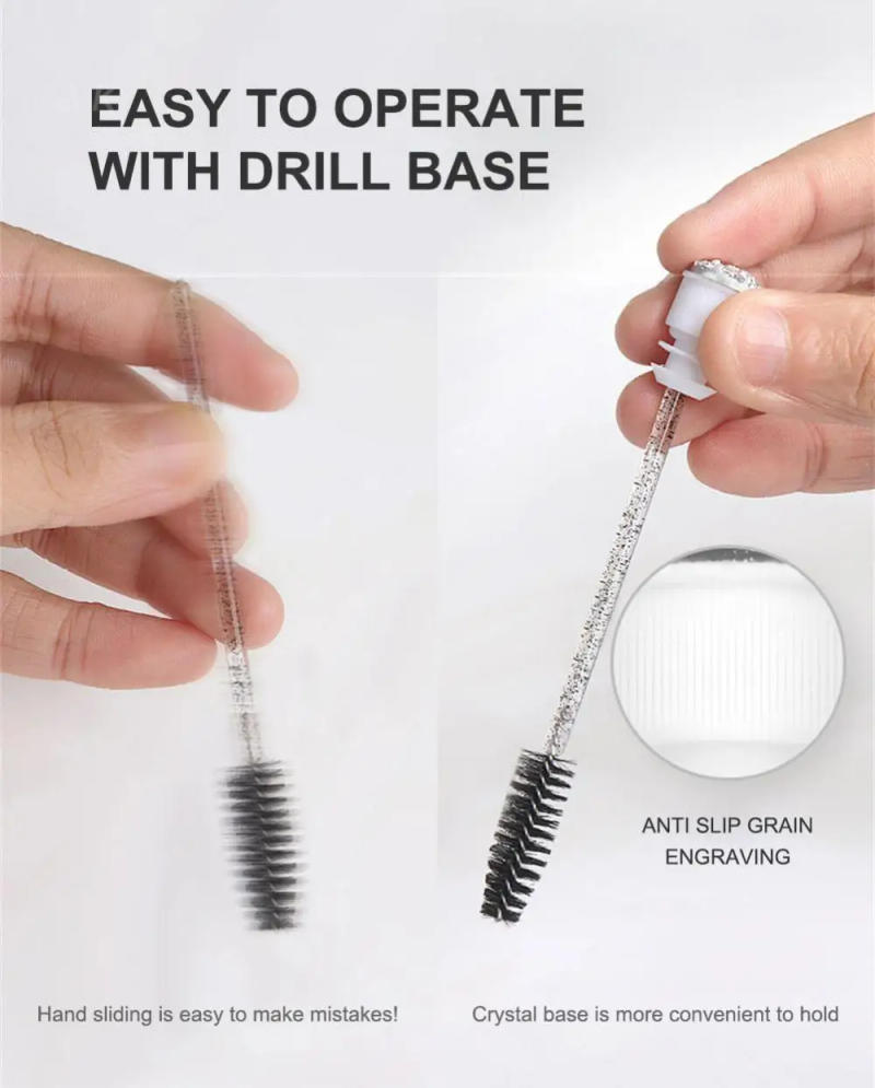 Description Picture 5 of itemCute 1pc Disposable Eyelash Brush Crystal Eyelash Brush With Dust-proof Tube Eyebrow Comb Makeup Brush Beauty Cosmetic Tools