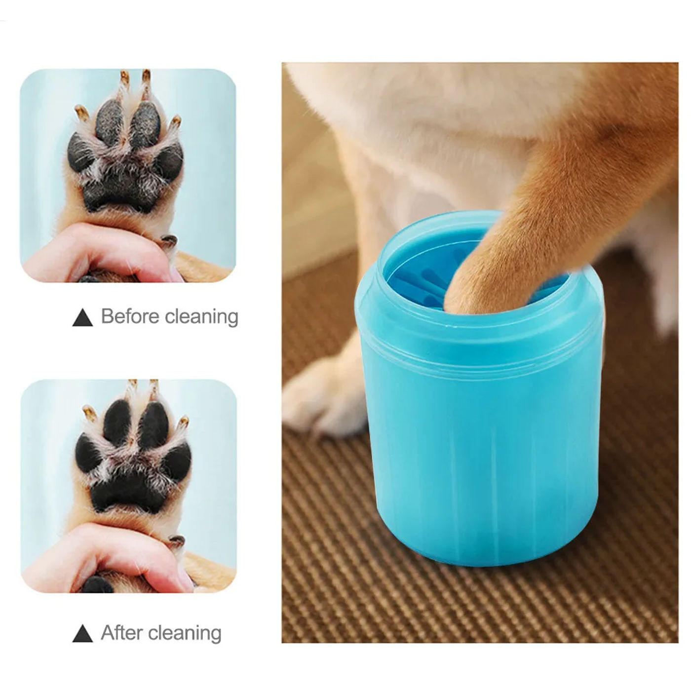 Description Picture 5 of itemPet Paw Cleaner Paw Plunger Soft Silicone Foot Cleaning Foot Wash Cup Portable Cats Dogs Paw Clean Brush Home Pet Supplies