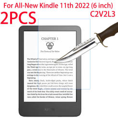 2 Packs Tempered Glass Screen Protector For 2022 Kindle 11th Generation C2V2L3 6 inch Tablet Protective E-book Film Glass Guard