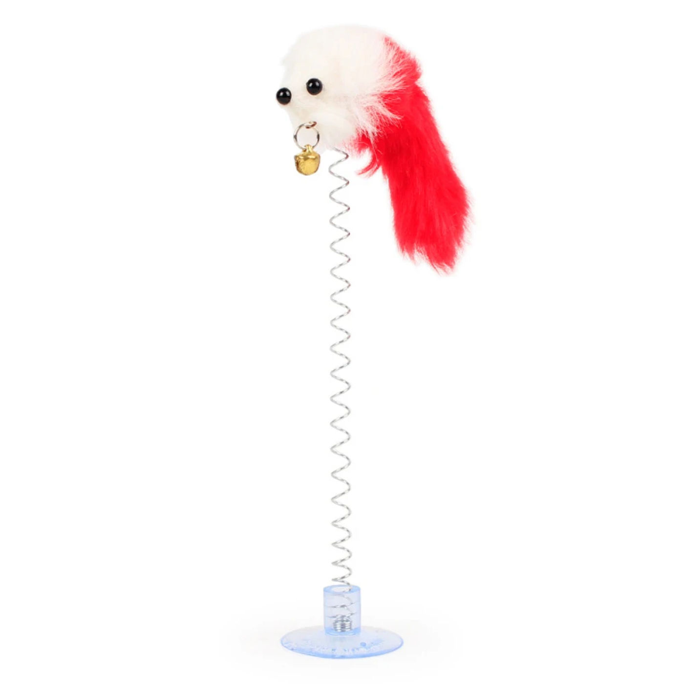 Description Picture 6 of itemInteractive Toys For Cat Funny Feather Cat Stick Toys Colorful Suction Cup Spring Mouse Bell Plush Toys Cat Kitten Playing Toys
