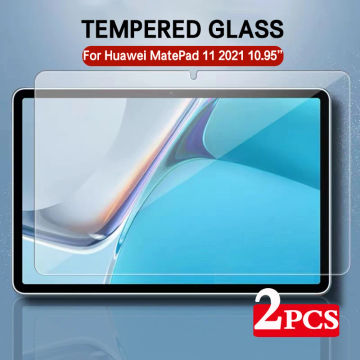 2PCS Screen Protector For Huawei MatePad 11 (2021) DBY-W09 10.95'' Protective Film Anti Scratch Clear Tempered Glass