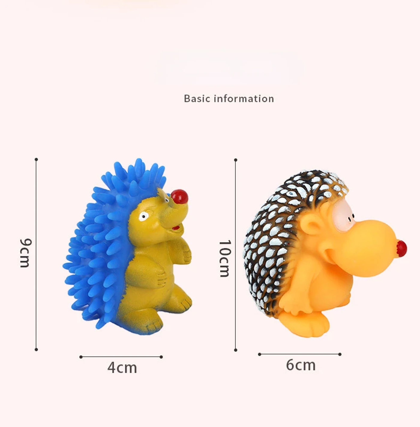 Description Picture 5 of itemPet Plush Animal Doll Funny Hedgehog for Dogs Puppy Bite Resistant Molar Chew Squeak Toy for Teeth Cleaning Toys Pet Supplier