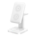 15W Fast Wireless Charger Stand For iPhone 15 14 13 12 11 8 Apple Watch 4 in 1 Foldable Charging Station for Airpods Pro iWatch