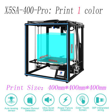 Tronxy 3D Printer X5-500 PRO FDM Linear Guide Rail and Titan Extruder Size 500*500mm Ultra-quiet Auto Level Impresora 3D Kit