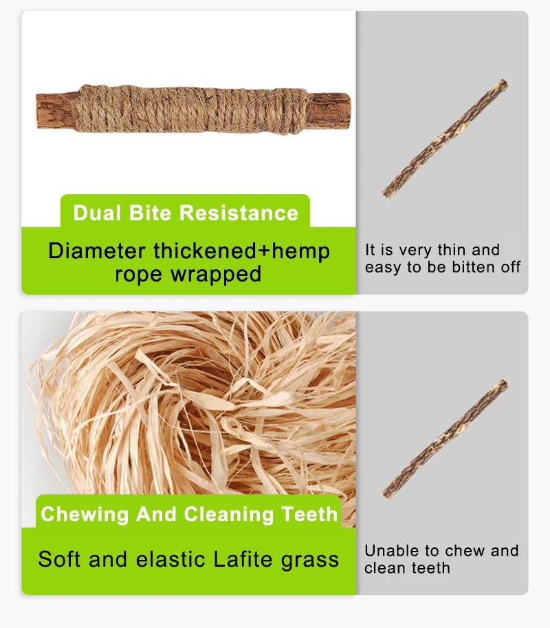 Description Picture 5 of item1 Pc Cat Toys Silvervine Chew Stick Polygonum Kitty Raffia Grass Pet Supplies Cleaning Teeth Stick Pet Bite Cat Toy Hemp Rope