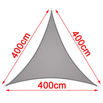 Shade Sail, Triangle Shade Sail, Garden Patio Waterproof Polyester Awning Swimming Awning, Camping Hiking Sail Canopy