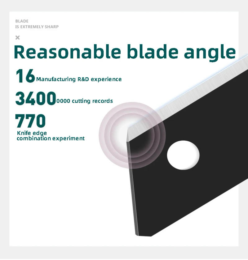 Description Picture 3 of item10pcs 25mm Large Heavy-duty Art Cutting Blades SK5 High Carbon Steel Hardened All Black Sharp thick for Cardboard Pipe Cutting