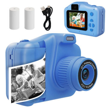 Children's Instant Camera 1080P Selfie Child Video Photo Camera for 4-12 Years Kids Toy Girls Boys Brithday Gift Camera Digital