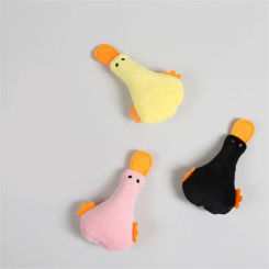 Cat Toy Sound Paper Included Plush Toy 10g Pet Duck Toy Household Products Stuffed Duck Smooth Plush Toy Plush Pet With Catnip