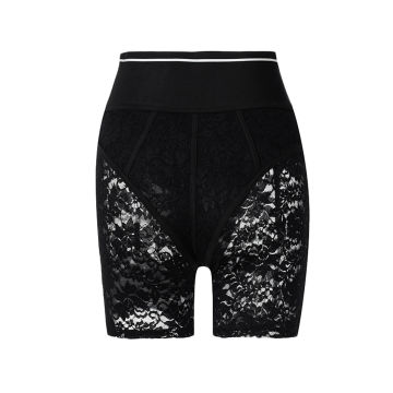New Fashion Womenu2019s Sexy Lace Shorts Summer High Waist Letter Print Zip Up Skinny Short Leggings for Ladies
