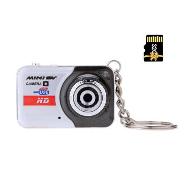 Andoer X6 Portable Ultra Mini High Denifition Digital Camera Mini DV with 32 GB Memory Card