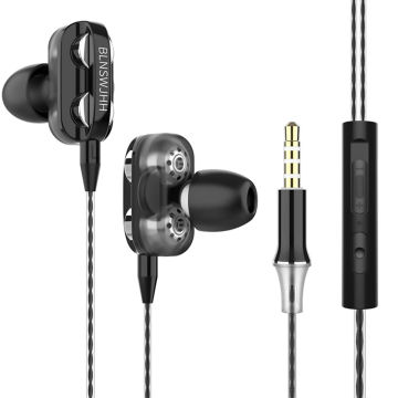 A4 In Ear Headphones with Mic 3.5mm Hifi Earphones Earbuds Headset for PC Laptop