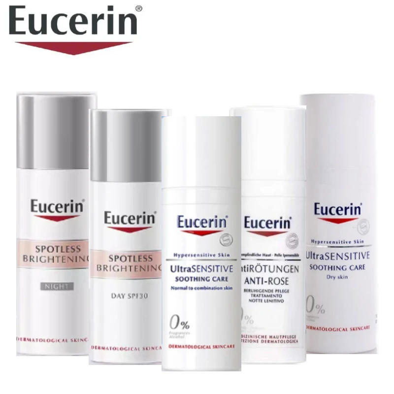 Description Picture 2 of itemOriginal Eucerin Soothing Care Lotion 50ml Sensitive Skin Anti-Rose Daily SPF30 Cream Night Brighten Serum Whitening Moisturizin