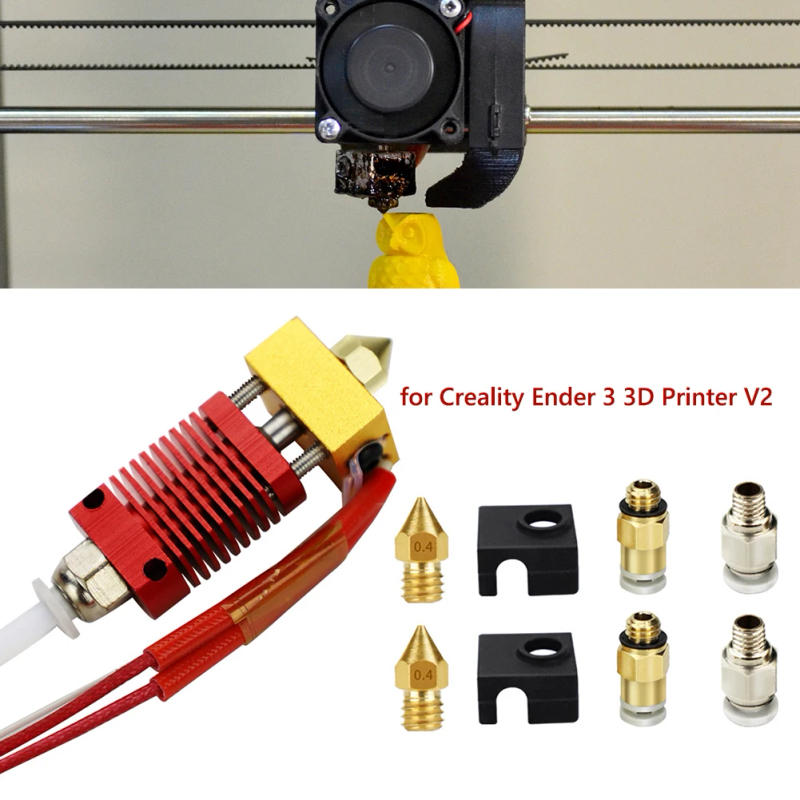 Description Picture 3 of item9pcs Hot End Nozzle Extruder 9x DIY 0.4mm MK8 Kit for 3D Printer Creality Ender 3 Pro