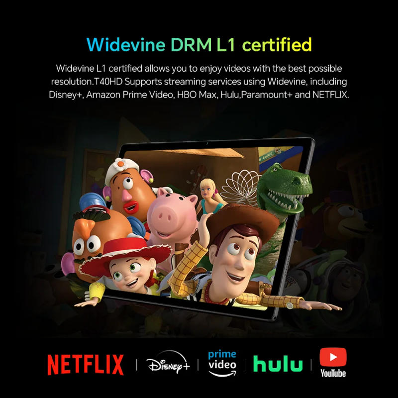Description Picture 4 of item【World Premiere】Teclast T40HD Tablet 10.4'' 2K FHD+ Display 8+8GB RAM 128GB ROM UNISOC Octa Core Android 13 Widevine L1 4G VoLTE