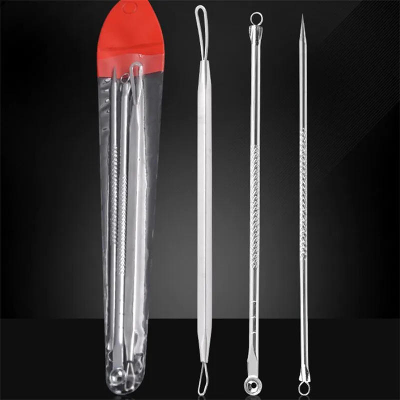 Description Picture 3 of item3PCS/1pc Stainless Steel Extractor Blackhead Remover Needles Dots Cleaner Acne Blemish Remover Needles Black Spot Pore Cleanser