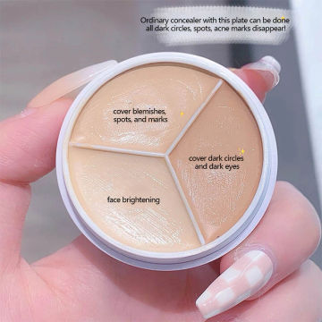 Concealer Palette Cream Texture Covers Acne Marks Dark Circles Multifunction Face Makeup Lasting Brighten Face Cosmetics