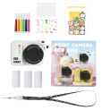 Instant Print Camera 3.0 Inch HD Screen Child Camera Toys 48MP Instant Photo Printing Camera Thermal Paper Printer Kids Gift