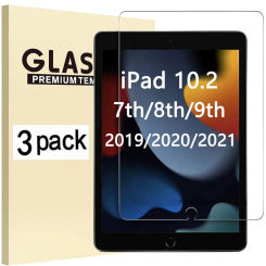 Tempered Glass For Apple iPad 10.2 2019 2020 2021 7th 8th 9th Generation Anti-Scratch Full Coverage Screen Protector Tablet Film
