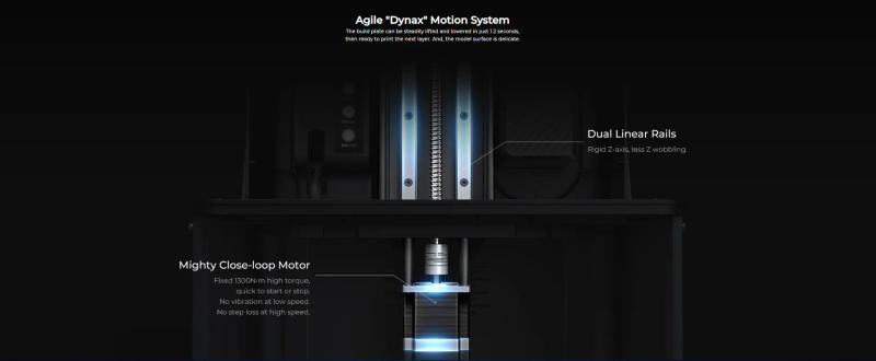 Description Picture 6 of itemCreality Halot Mega Pro 8K LCD Desktop Industrial Large Print Size 228x128x230mm SLA SLM Resin 3D Printer