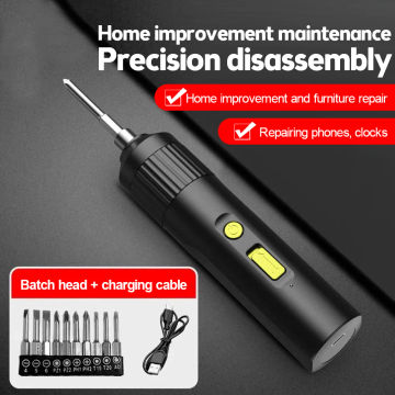 4V Cordless Electric Screwdriver Kit USB Rechargeable Lithium Ion Battery Screwdriver Bits Power Screwdriver Tools Set With Bits