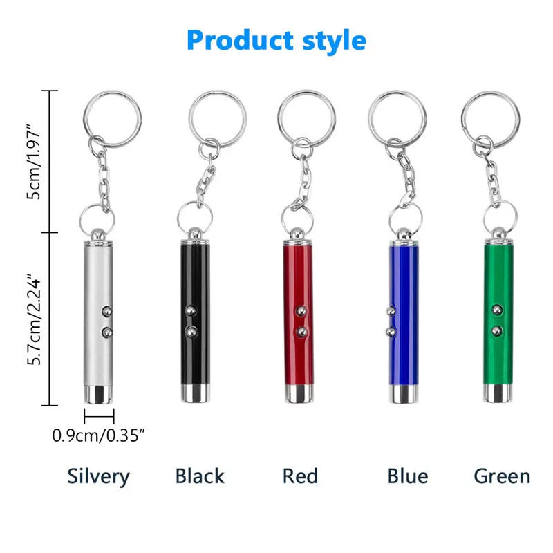 Description Picture 6 of itemPet Cat Toy Red Cat Dog Fun Pointer Red Light Cat Pet Toys Chase Training 2-In-1 LED Pointer LED Training Torch Cat Accessories