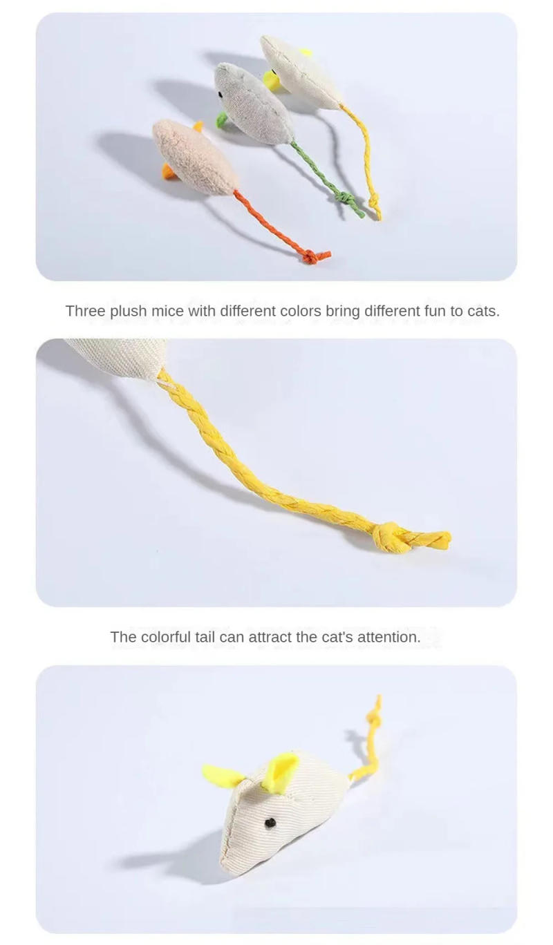 Description Picture 6 of itemKitten Toy Cute Modeling Creative Home Accessories Mouse Toy Interactive New Pet Supplies Cat Toy Bite Resistance Pet Products