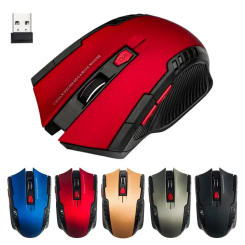 2.4G 6 Key Wireless Mouse Game Mouse 1600DPI USB Receiver Gaming Mouse Optical For Laptop Computer PC Gamer CSGO PUBG LOL