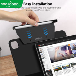 Smart Magic Keyboard Folio for Apple & GOOJODOQ Magic Keyboard Magnetic Smart Folio for Apple Pencil 1 2 Holder