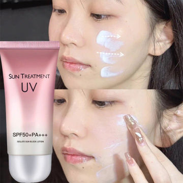 SPF50+ Whitening Sunscreen Waterproof Facial Body Sun Cream Anti Sun Protect Skin Black Double Skin Care 60ml Cream