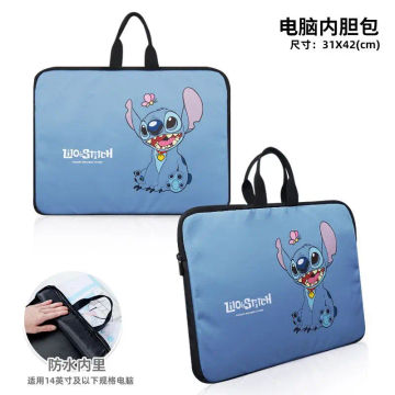 Disney Stitch Laptop Bag for Macbook Air Pro Dell Acer Asus HP 14in Laptop Case Cute Cartoon Waterproof Notebook Bag